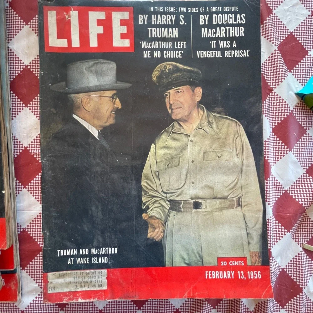 Vintage LIFE Magazine Lot 6 Issues January February 1956 Anita Ekberg Truman
